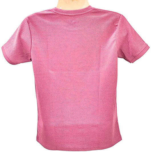 MOSAIC PINK MEN POLY ROUND/N - HALF/S TSHIRT