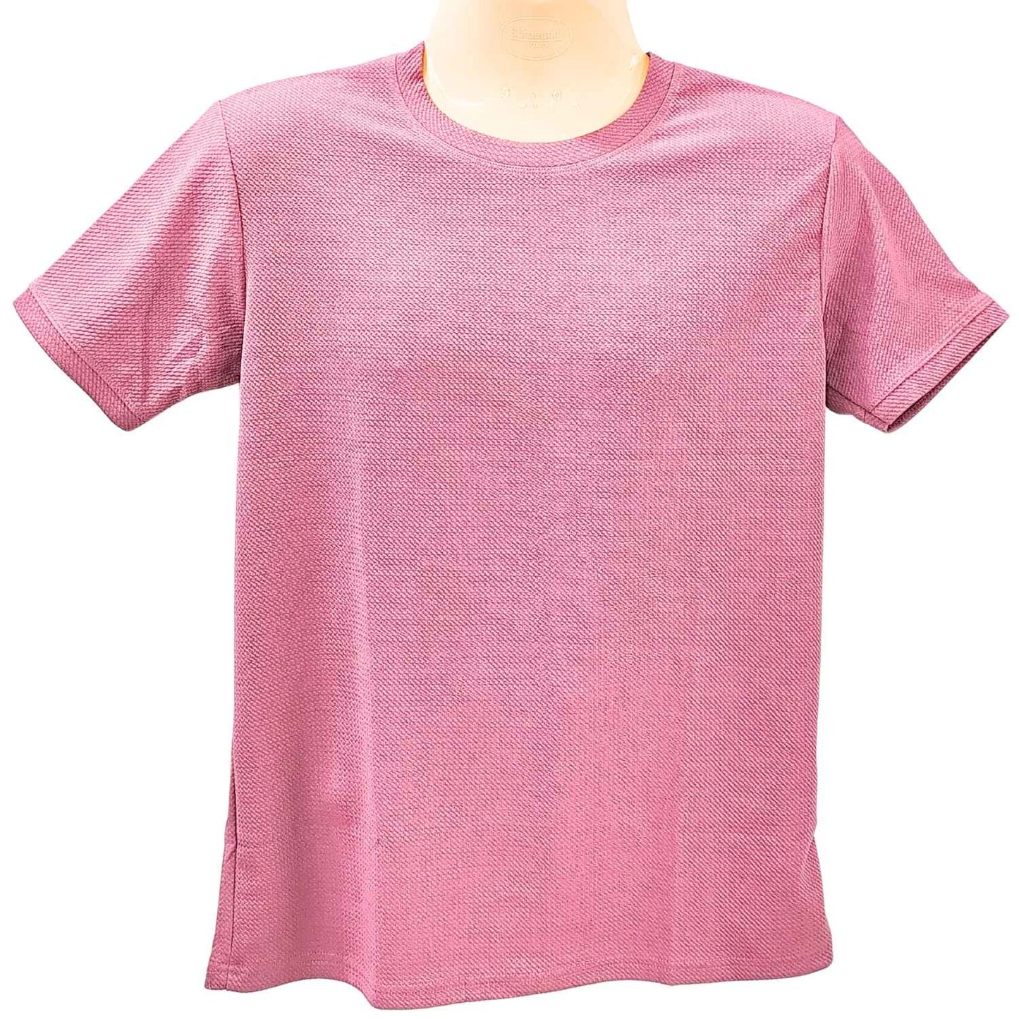MOSAIC PINK MEN POLY ROUND/N - HALF/S TSHIRT