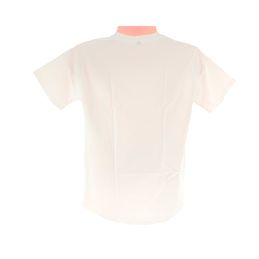 MEN STUDLY COTTON ROUND NECK TSHIRT - SOLID WHITE