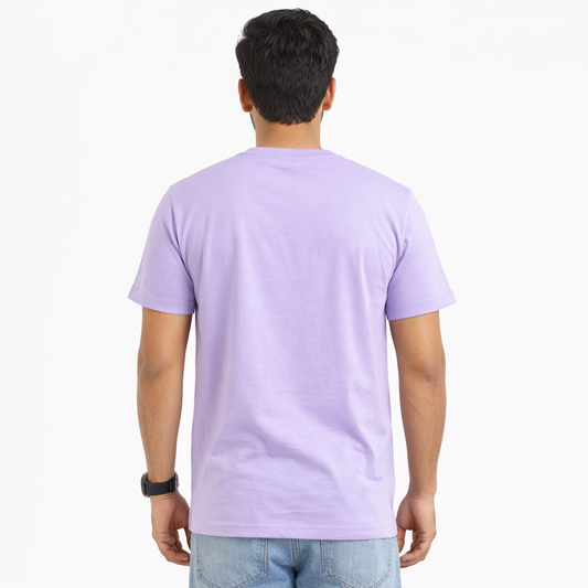 Men Typography Print Round Neck Cotton Round Neck Casual Tshirt