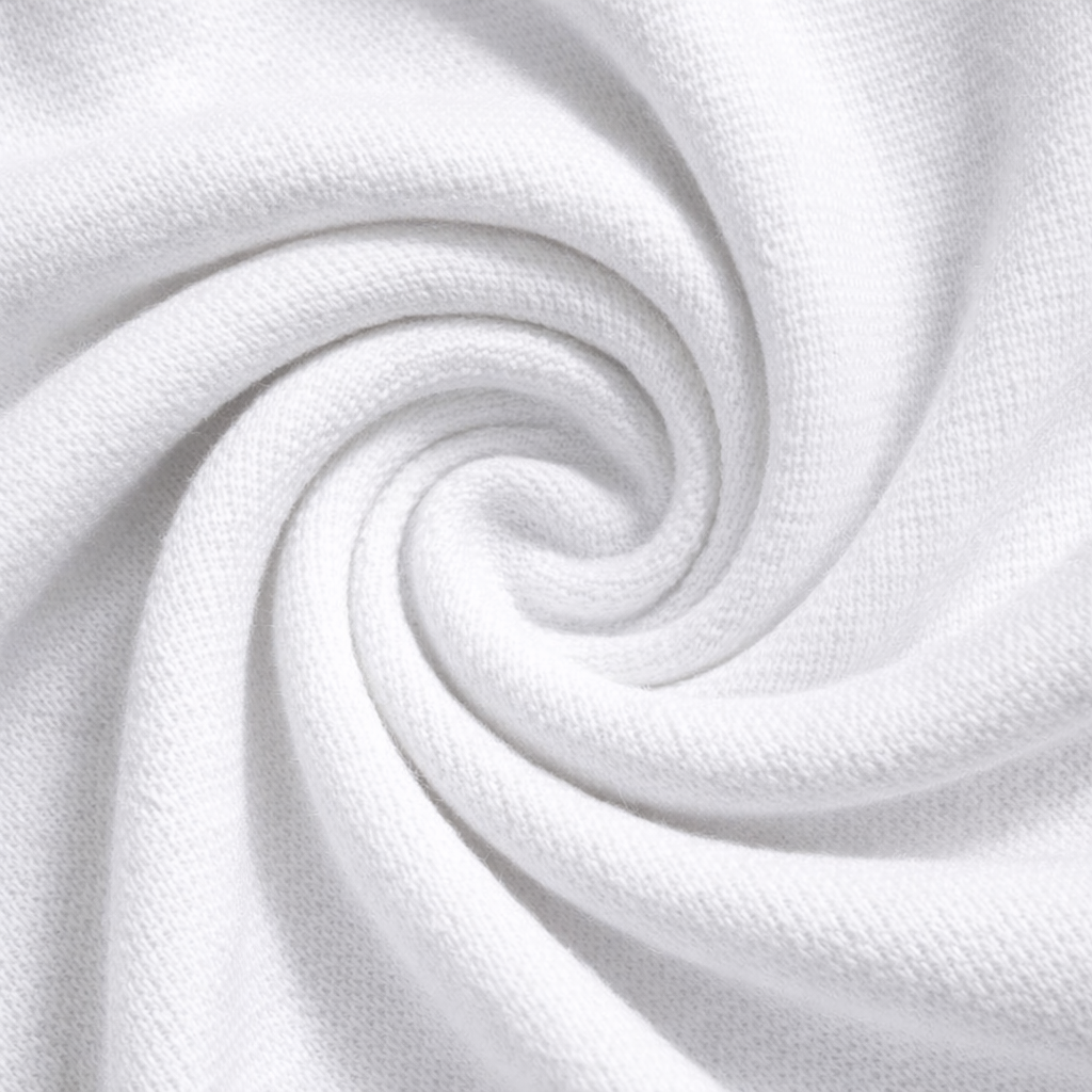 Men Solid White Round Neck Cotton Casual Tshirt
