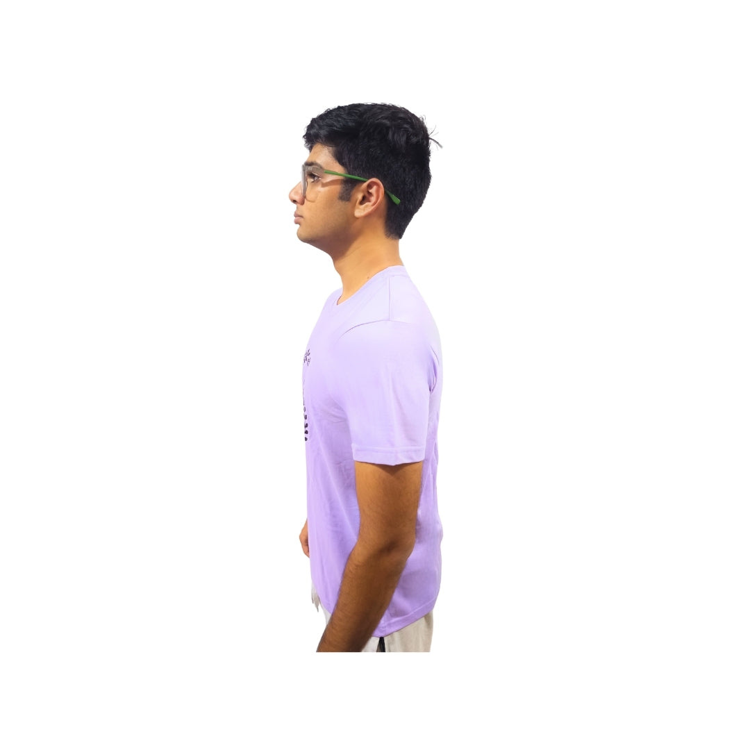 Men Typography Print Round Neck Cotton Round Neck Casual Tshirt