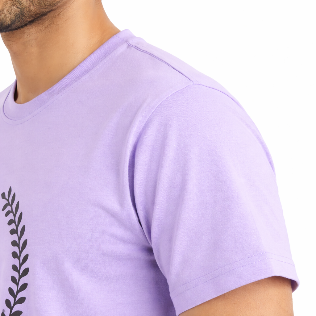 Men Typography Print Round Neck Cotton Round Neck Casual Tshirt