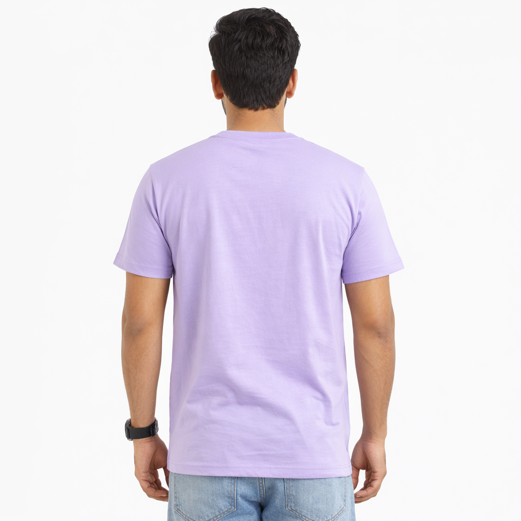 Men Typography Print Round Neck Cotton Round Neck Casual Tshirt